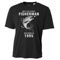 Fishing Fisherman 1995 25th Birthday Are Born In 1995 Cooling Performance Crew T-Shirt