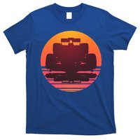 Racing Car Retro Sunset Emblem T-Shirt