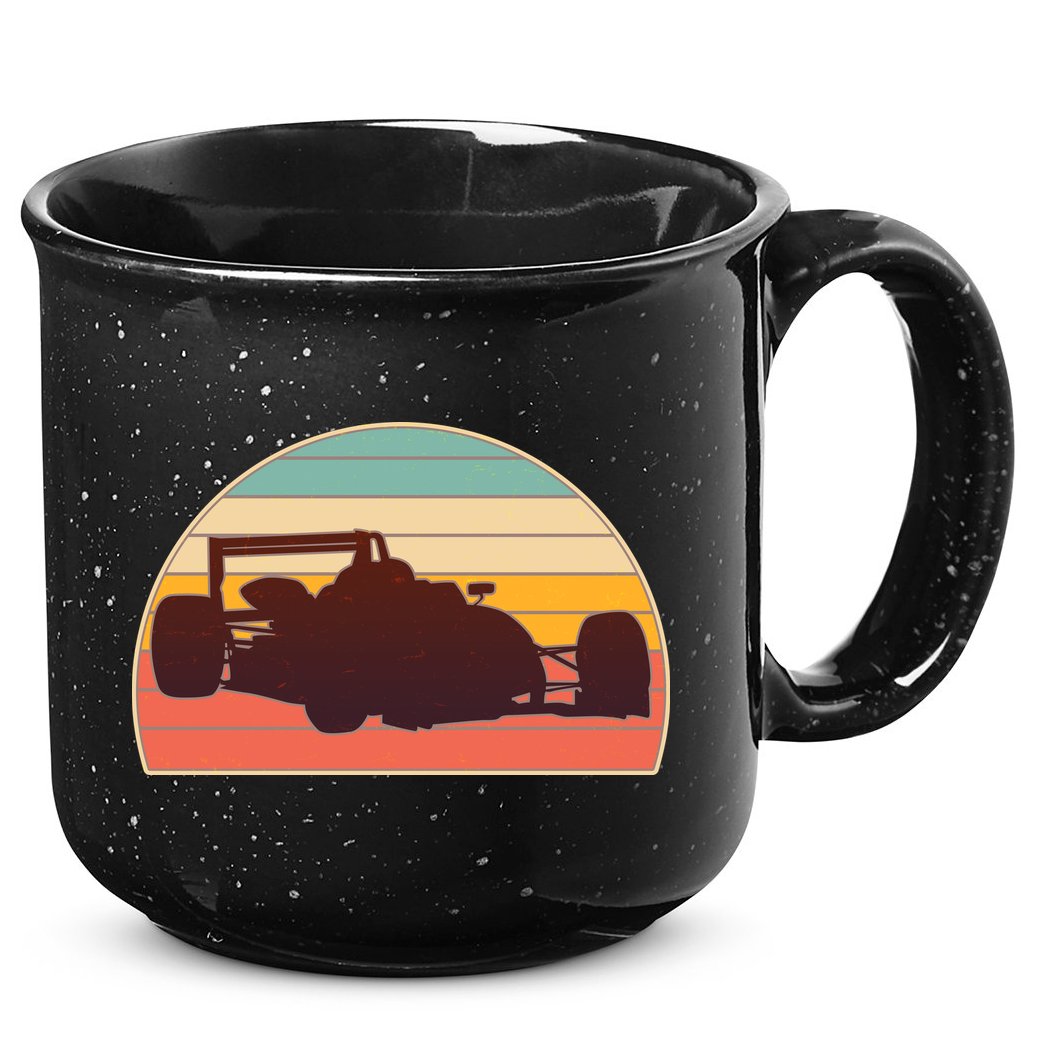 Racing Car Retro Vintage Colors 15oz Campfire Ceramic Mug