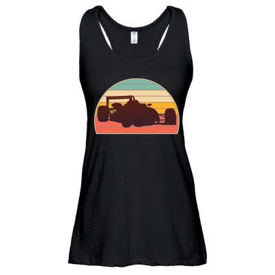 Racing Car Retro Vintage Colors Ladies Essential Flowy Tank