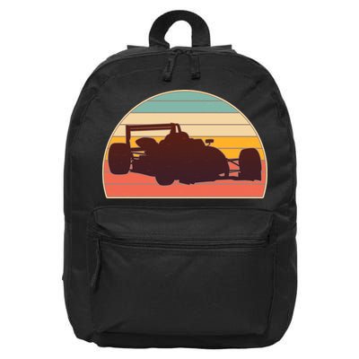 Racing Car Retro Vintage Colors 16 in Basic Backpack