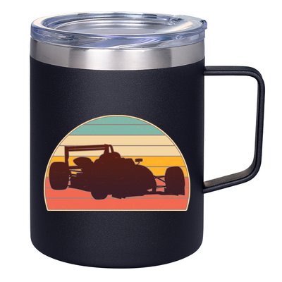 Racing Car Retro Vintage Colors 12oz Stainless Steel Coffee Mug