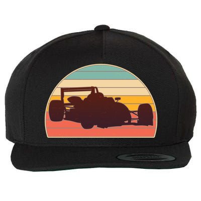 Racing Car Retro Vintage Colors Wool Snapback Cap