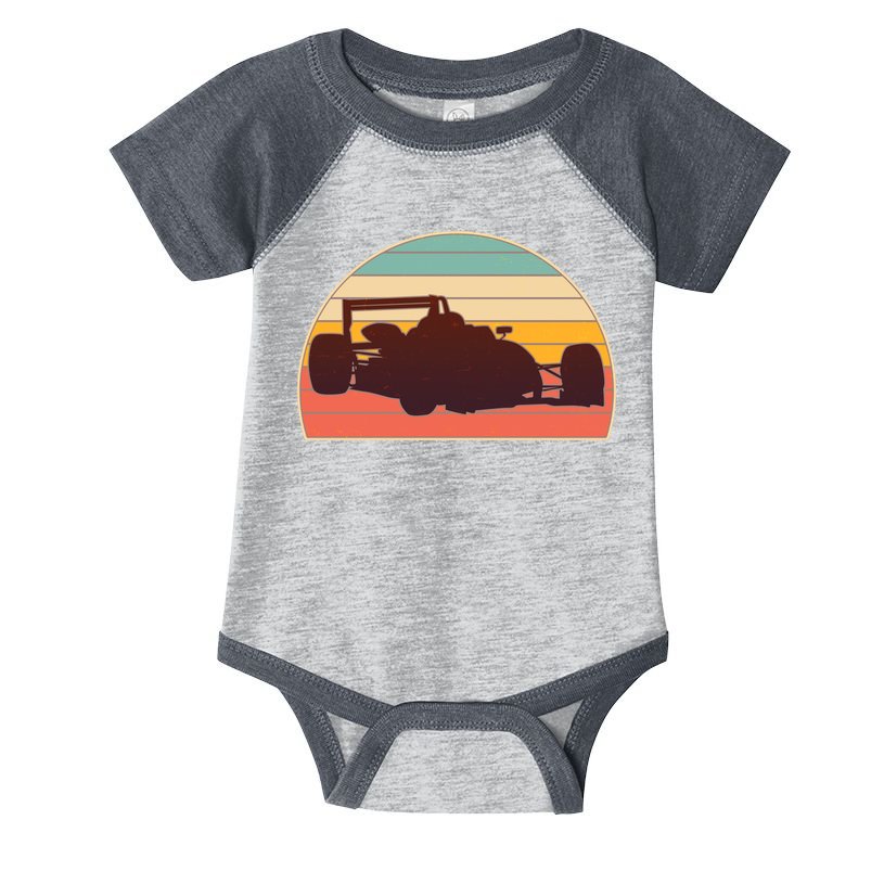 Racing Car Retro Vintage Colors Infant Baby Jersey Bodysuit