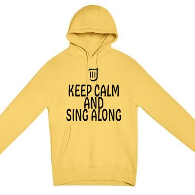 FF14 Bard Keep Calm And Sing Along Premium Pullover Hoodie