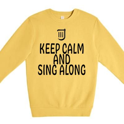 FF14 Bard Keep Calm And Sing Along Premium Crewneck Sweatshirt