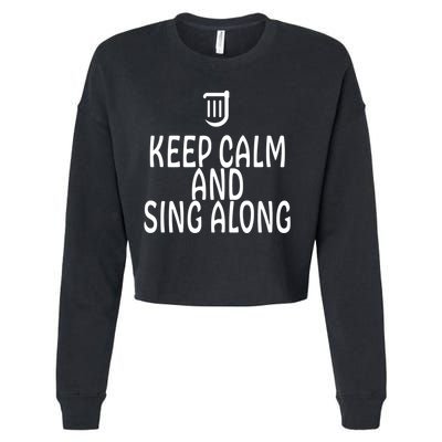 FF14 Bard Keep Calm And Sing Along Cropped Pullover Crew