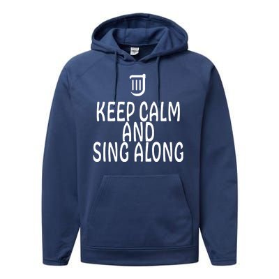 FF14 Bard Keep Calm And Sing Along Performance Fleece Hoodie