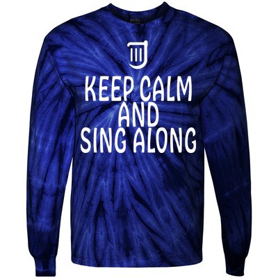 FF14 Bard Keep Calm And Sing Along Tie-Dye Long Sleeve Shirt