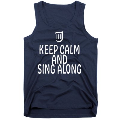 FF14 Bard Keep Calm And Sing Along Tank Top