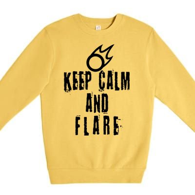 FF14 Black Mage Keep Calm And Flare Premium Crewneck Sweatshirt