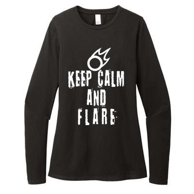 FF14 Black Mage Keep Calm And Flare Womens CVC Long Sleeve Shirt