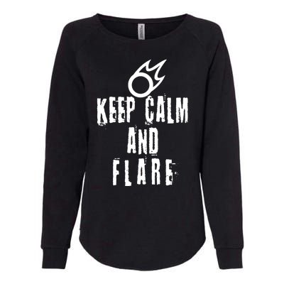 FF14 Black Mage Keep Calm And Flare Womens California Wash Sweatshirt