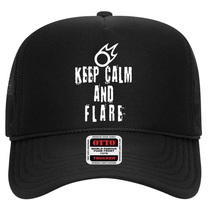 FF14 Black Mage Keep Calm And Flare Trucker Hat