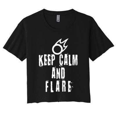 FF14 Black Mage Keep Calm And Flare Crop Top