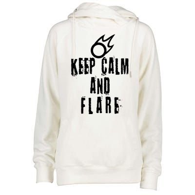 FF14 Black Mage Keep Calm And Flare Womens Funnel Neck Pullover Hood