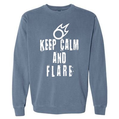 FF14 Black Mage Keep Calm And Flare Garment-Dyed Sweatshirt