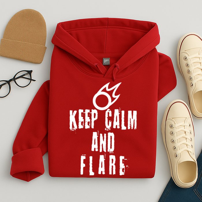 FF14 Black Mage Keep Calm And Flare Hoodie