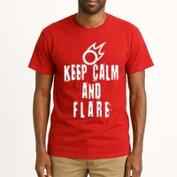 FF14 Black Mage Keep Calm And Flare Tall T-Shirt