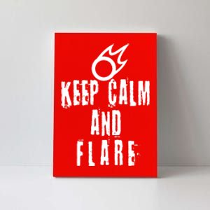 FF14 Black Mage Keep Calm And Flare Canvas