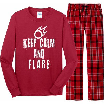 FF14 Black Mage Keep Calm And Flare Long Sleeve Pajama Set