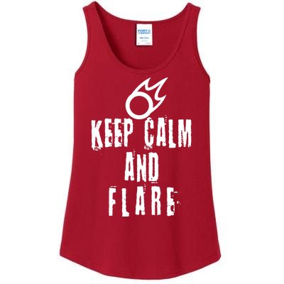 FF14 Black Mage Keep Calm And Flare Ladies Essential Tank