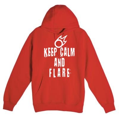 FF14 Black Mage Keep Calm And Flare Premium Pullover Hoodie