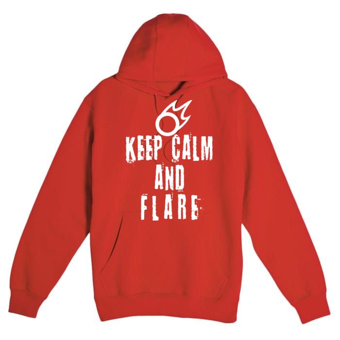 FF14 Black Mage Keep Calm And Flare Premium Pullover Hoodie