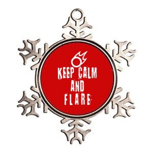 FF14 Black Mage Keep Calm And Flare Metallic Star Ornament