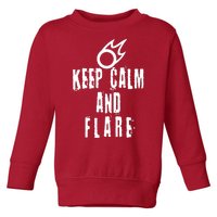 FF14 Black Mage Keep Calm And Flare Toddler Sweatshirt