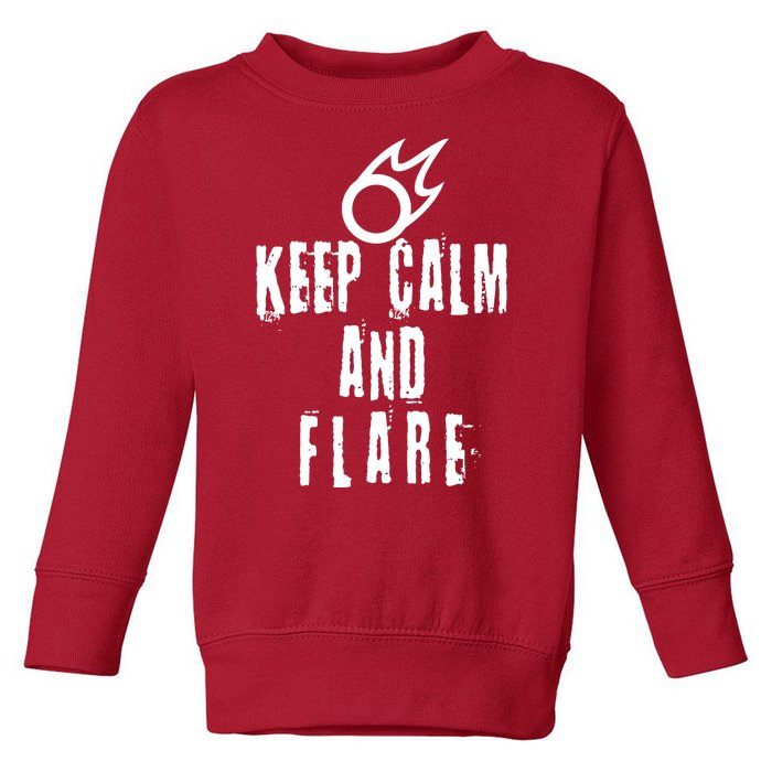 FF14 Black Mage Keep Calm And Flare Toddler Sweatshirt