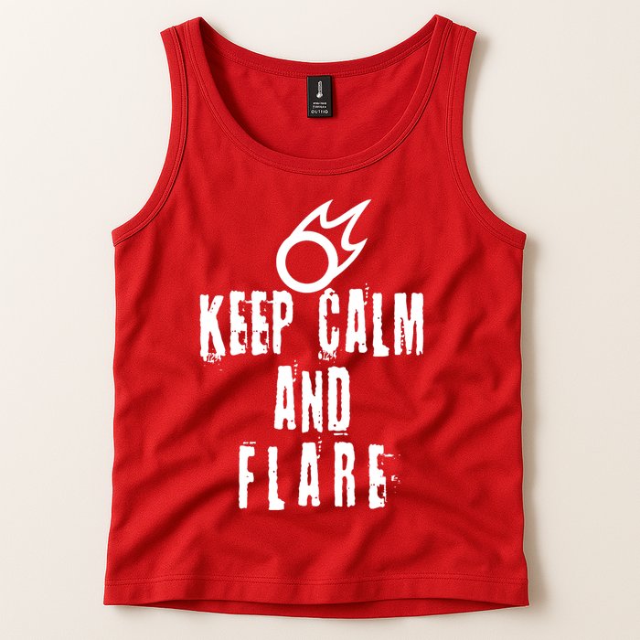 FF14 Black Mage Keep Calm And Flare Tank Top