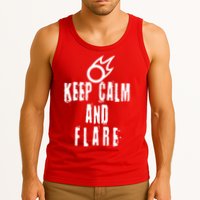 FF14 Black Mage Keep Calm And Flare Tank Top