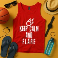 FF14 Black Mage Keep Calm And Flare Tank Top