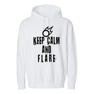 FF14 Black Mage Keep Calm And Flare Garment-Dyed Fleece Hoodie