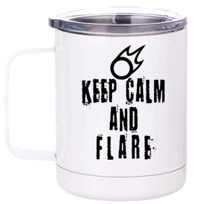 FF14 Black Mage Keep Calm And Flare 12 oz Stainless Steel Tumbler Cup