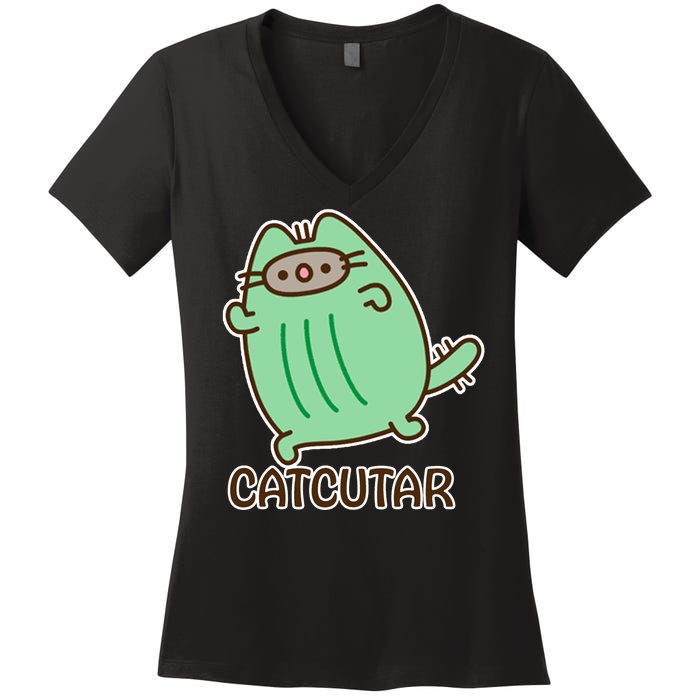 FF14 Cats Catcatar Women's V-Neck T-Shirt