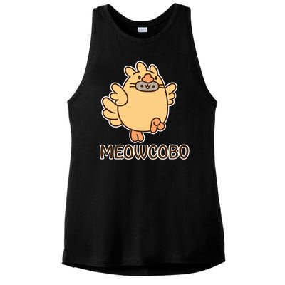 FF14 Cats Meowcobo Ladies PosiCharge Tri-Blend Wicking Tank