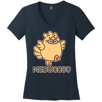 FF14 Cats Meowcobo Women's V-Neck T-Shirt