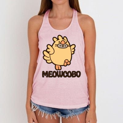 FF14 Cats Meowcobo Women's Knotted Racerback Tank