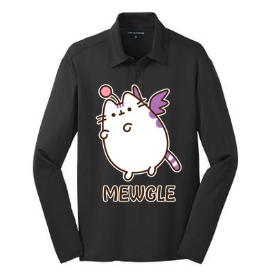 FF14 Cats Mewgle Silk Touch Performance Long Sleeve Polo