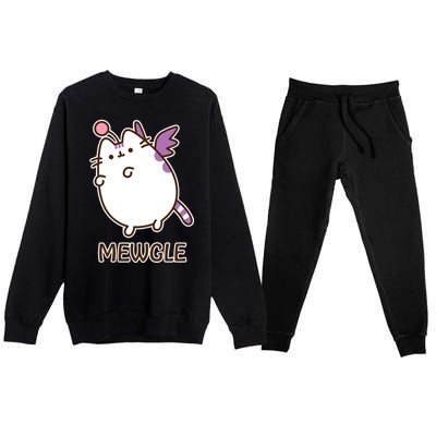 FF14 Cats Mewgle Premium Crewneck Sweatsuit Set