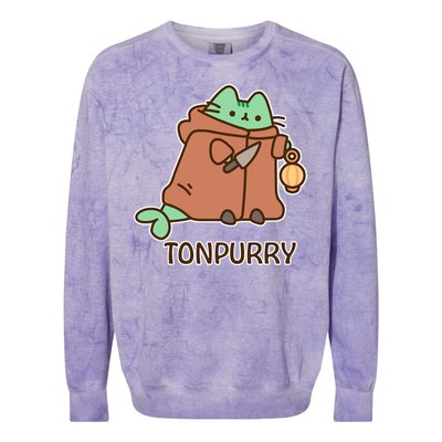 FF14 Cats Tonpurry Colorblast Crewneck Sweatshirt