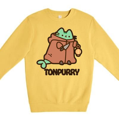 FF14 Cats Tonpurry Premium Crewneck Sweatshirt