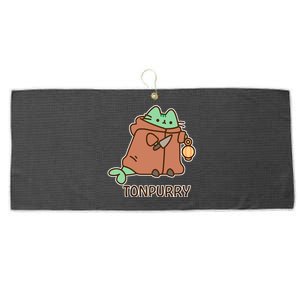 FF14 Cats Tonpurry Large Microfiber Waffle Golf Towel