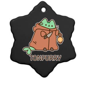 FF14 Cats Tonpurry Ceramic Star Ornament