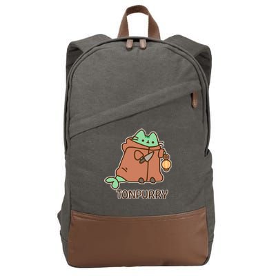 FF14 Cats Tonpurry Cotton Canvas Backpack