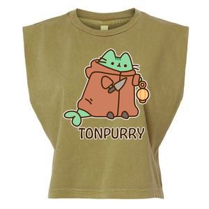 FF14 Cats Tonpurry Garment-Dyed Women's Muscle Tee