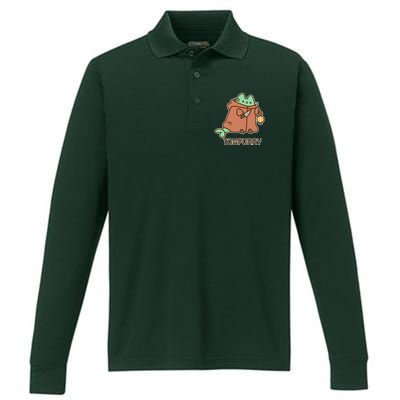 FF14 Cats Tonpurry Performance Long Sleeve Polo