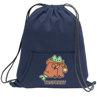 FF14 Cats Tonpurry Sweatshirt Cinch Pack Bag